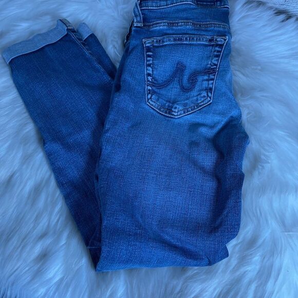 Adriano Goldschmied The Stilt Roll-Up Distressed Cuffed Jeans Sz 26 - Picture 3 of 13